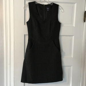 Dress Gap Gray Size 0 Pinstripe Check Pockets Wool